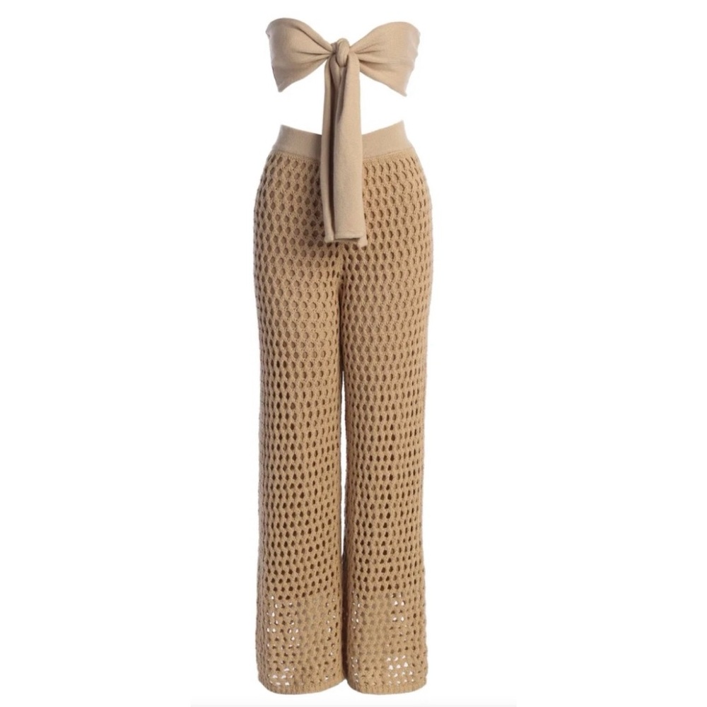 Chic Tan Two-Piece Set